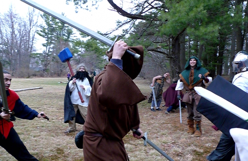 Solomon, Grizzle, Hamish, and Germaine Fight an Avatar